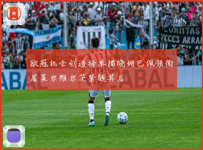 欧冠机会创造榜单揭晓姆巴佩领衔居莱尔维尔茨紧随其后